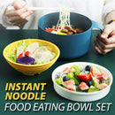 idrop Large Capacity Instant Noodle Plastic Microwave Food Bowl / Mangkuk Makan Plastik / 大号小麦泡面碗套装(麦香