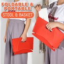 idrop Portable Foldable Plastic Stool & Basket / Kerusi Bakul Boleh Dilipat / 便携塑料折叠凳子(小)