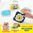 idrop [ 15CM x 15CM ] Insulation Heat Resistant Silicone Mat Nonslip Pad