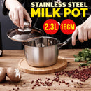 idrop [ 18CM ] [ 2300ml ] Stainless Steel Milk & Soup Cooker Pot