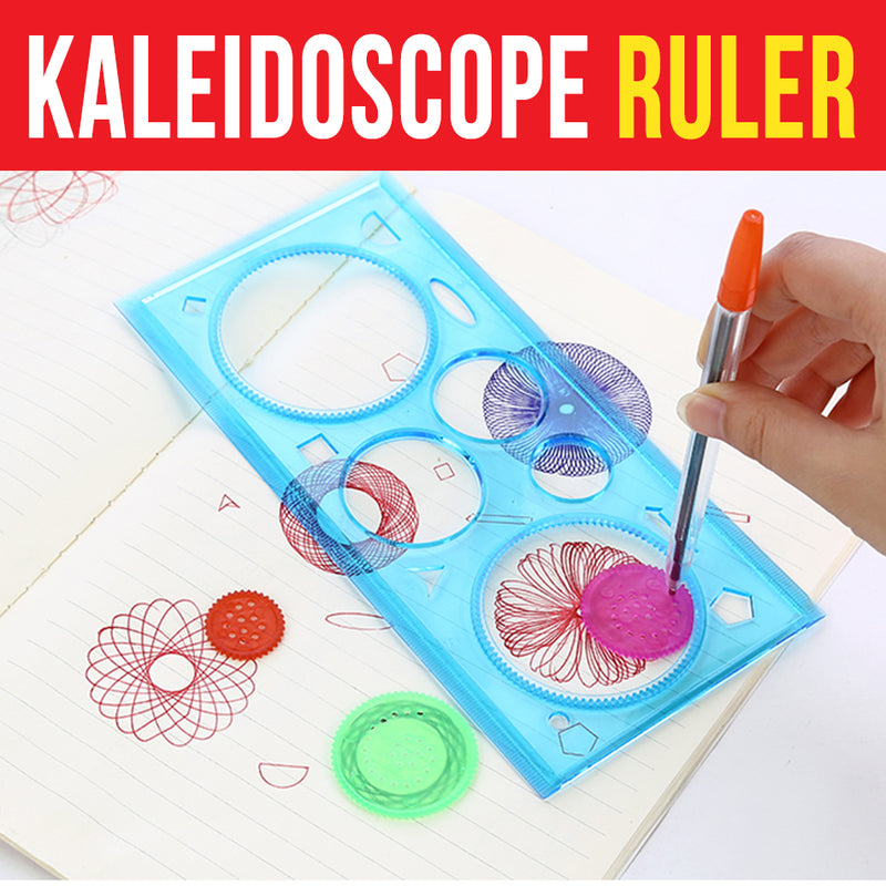 idrop Kaleidoscope Ruler Stationary Multifunction Pattern Drawing Set
