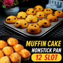idrop [ 12 Slot ] Nonstick Coating Muffin cake Baking Cooking Pan Tray [ 35.5CM X 26CM ]
