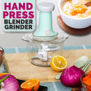 idrop 1L Manual Press Kitchen Meat Vegetable Grinder Blender