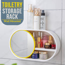 idrop Wall Mounted Toilet Toiletry Bathroom Storage Rack Shelf