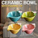 idrop Ceramic Oil Separating Bowl  / Mangkuk Seramik / 陶瓷碟 5.1"陶瓷冰裂釉旋涡碗13*10*5CM
