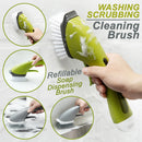 idrop Soap Dispensing Cleaning Scrubbing Washing Refillable Handheld Brush