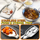 idrop SUS304 Stainless Steel Utensil Tray Plate / Dulang Perkakas Keluli Tahan Karat / 不锈钢台面搁盘本色(304)