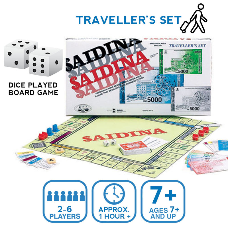 idrop SAIDINA - Traveller Set [ SPM GAMES ] - Interactive Playing Board Game [ SPM78 ]