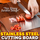 idrop Stainless Steel SUS304 Thin Sturdy Kitchen Cutting Board