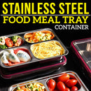 idrop Stainless Steel Partitioned Lunch Box Meal Tray [ SUS304  ]