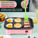 idrop [ 600W ] Multifunctional Electric Cooking Convenient Breakfast BBQ Grill and Pancake Omelette Maker / Pembuat Masak Sarapan Gril Elektrik / 600W便捷电烤盘(烤哇伊迷你早 餐机)