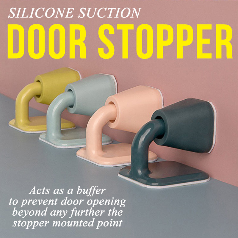 idrop [ 1PC ] Silicone Suction Door Stopper
