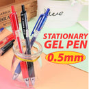 idrop [ 12PCS  Box ] 0.5mm Stationery Press Gel Pen / Pen Alat Tulis / 中性笔 [ BLACK / BLUE / RED ]