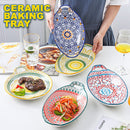 idrop Double Ear Ceramic Baking Tray / Dulang Makan Seramik / 陶瓷烤盘