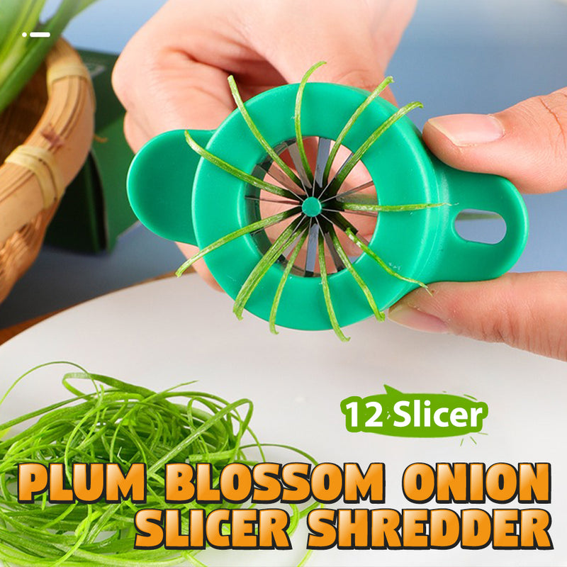 idrop Plum Bossom Onion Vegetable Shredder Slicer Cutter / Pemotong Penghiris Daun Bawang / 葱丝切器