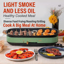 idrop 1000W Multifunction Electric Cooking BBQ Wok Grill / Gril Elektrik Memasak / 1000W多功能料理 锅(电烤盘)(39*19.5*2CM)(尚烤 佳SUNCOJIA)