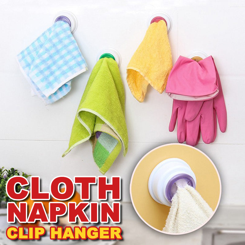 idrop Wall Mounted Kitchen Dishwashing Cloth Napkin Clip hanger [ 1pc ]