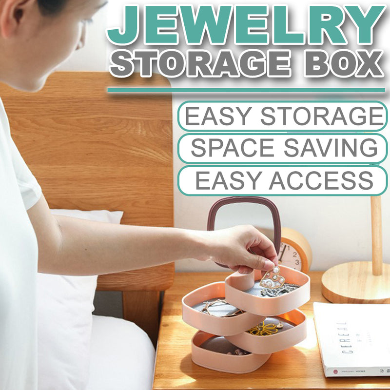idrop 4 LAYER Rotatable Jewelry Accessory Display Storage Box