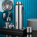 idrop [ 800ml / 1000ml / 1500ml ] Full Stainless Steel SUS316 Full Grade Vacuum Cup / Botol Minuman Keluli Tahan karat 316 Kedap Udara / 全钢316不锈钢保温杯食品级大号保温水壶男士泡茶杯刻字