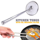 idrop FILTER CLIPPER - Kitchen Cooking Frying Tongs