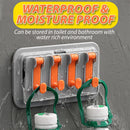 idrop Wall Mounted Waterproof Foldable Multifunction Hook Rack / Rak Cangkuk Lipat Dinding Pelbagai Guna /  (强力胶)折叠免打孔置物架