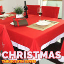 idrop Christmas Santa Theme Dining Tablecloth Table Cover and Eating Placemat