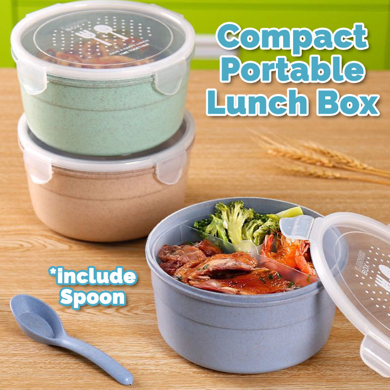 idrop Lunch Box Compact Portable Food Container with Spoon