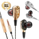 idrop QUADRO Double Ring Stereo Earphone Headset Headphone