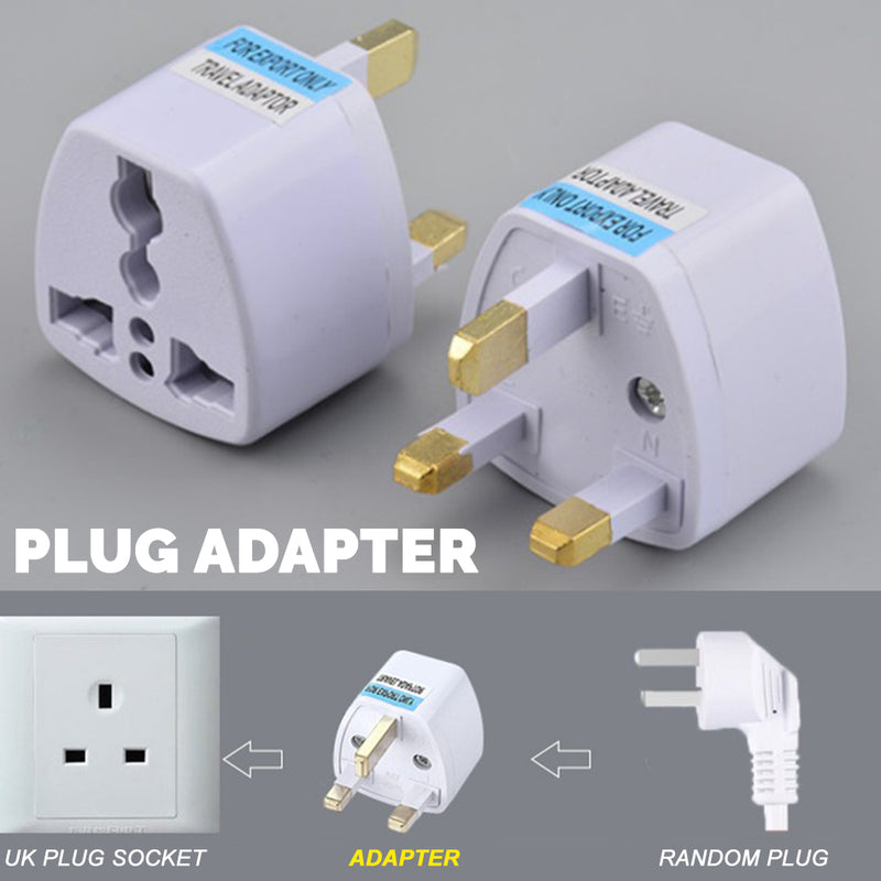 idrop 3-PIN UK Plug Travel Adapter Conversion Socket [ 250V Max : 10A 1000W ]