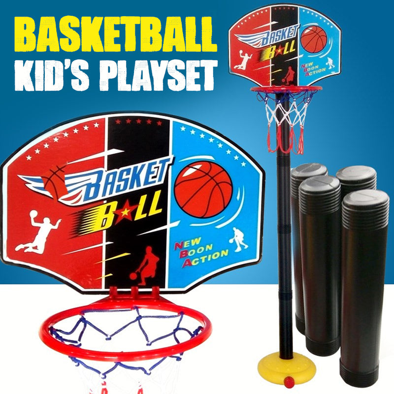idrop 115CM Kid's Basketball Hoop Stand Game Set with Adjustable Height  [ 48cm~115cm ]