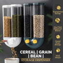 idrop 2 IN 1 Wall Mount Cereal Grain & Bean Storage Dispenser