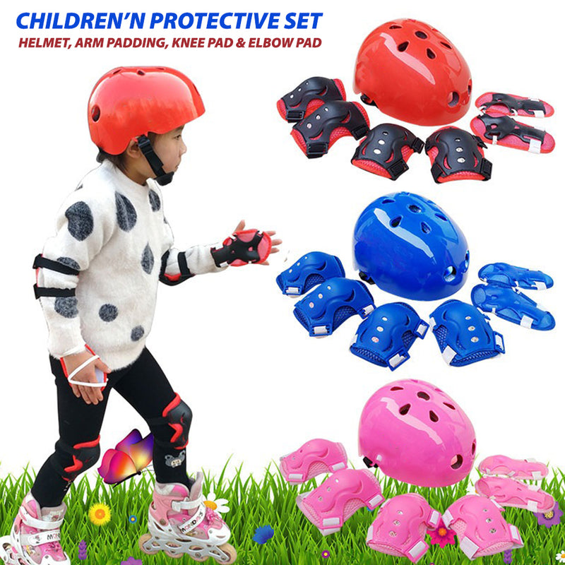 idrop Children's Sport Helmet & Protective Set / Set Helmet dan Kelengkapan Sukan / 儿童头盔带护具套装 (SPORT SET)
