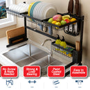 idrop 1 LAYER Multifunctional Kitchen Bowl Dish Utensil Knives Drainage Shelf Rack