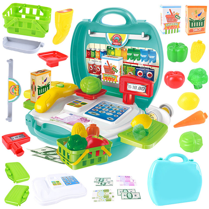 idrop DREAM THE SUITCASE - Organic Product Cashier Toy Set