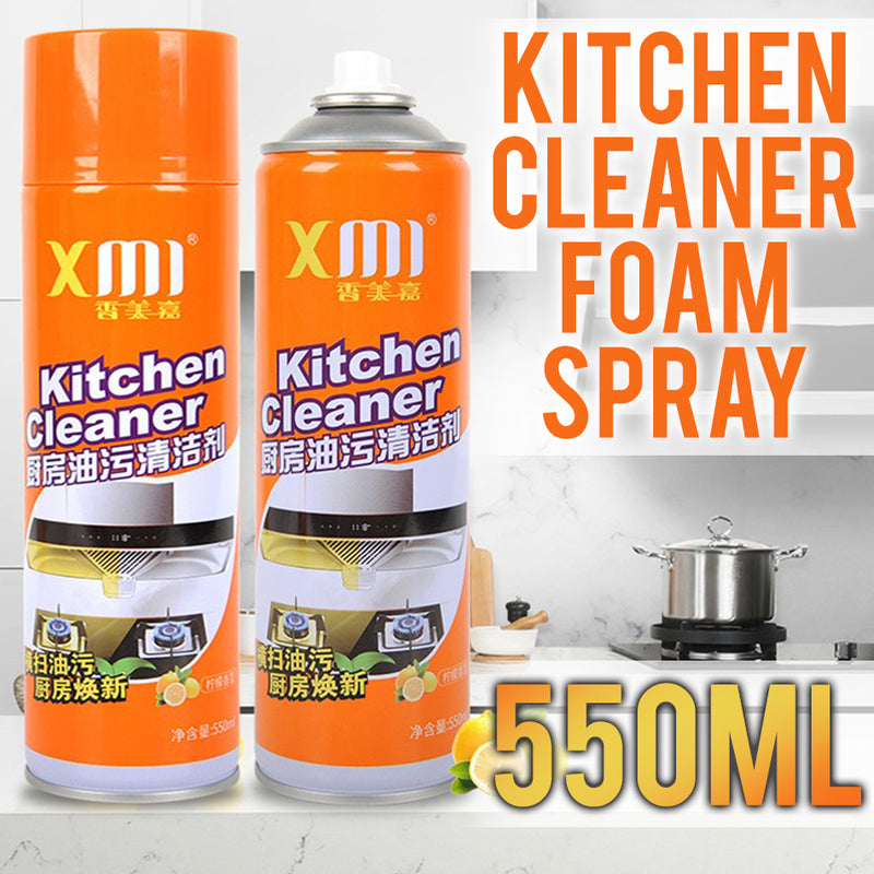 idrop 550ml Kitchen Cleaner Foam Cleaning Spray Can