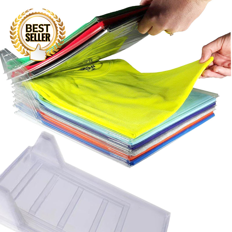 idrop CLOTHING FILE - 10 PACK Shirt Organizing System Storage Rack