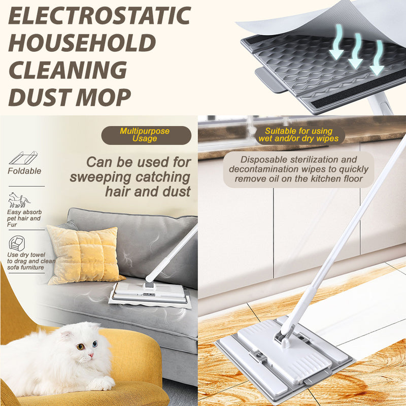 idrop  Electrostatic Dust Mop House Cleaner Mop / Lantai Elektrostatik / 碰碰乐静电除尘托把