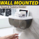 idrop Wall Mounted Tissue Box  / Kotak Tisu Dinding / (强力胶)挂壁多功能塑料纸巾盒