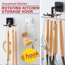 idrop Household Kitchen Multifunction Rotating Hook Storage [ 6 Hook ]