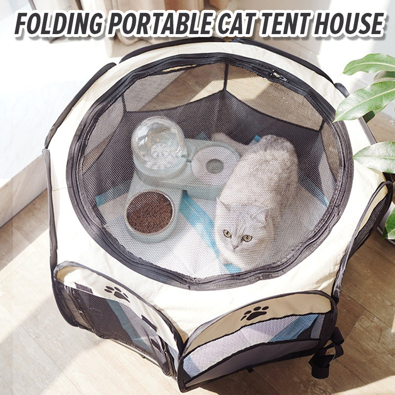 idrop Portable Folding Cat Dog Tent Foldable Pet House / Rumah Haiwan Peliharaan Kucing Anjing Mudah Alih Senang Lipat / 便携式折叠猫狗帐篷可折叠宠物屋