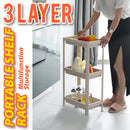 idrop [ 3 LAYER ] Household Storage Plastic Shelf / Rak Plastik Simpanan Barang / 3层家用储物塑料架子