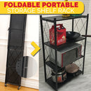 idrop 4 LAYER / 5 LAYER Foldable Portable Space Saving Kitchen Storage Shelf Rack