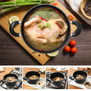 idrop [ 24CM ] 4.3L Maifan Stone Nonstick Aluminium Soup Pot With Glass Lid Cover / Periuk Mangkuk Masak / 24CM铝汤锅玻璃盖)