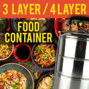 idrop 3 LAYER / 4 LAYER - 14cm Stainless Steel Lunch Box Food Container