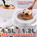 idrop 1.5L Home Kitchen Multifunction Electric Food Cooker and Warmer [ 1.5L Pot / 1.2L Inner Pot ]