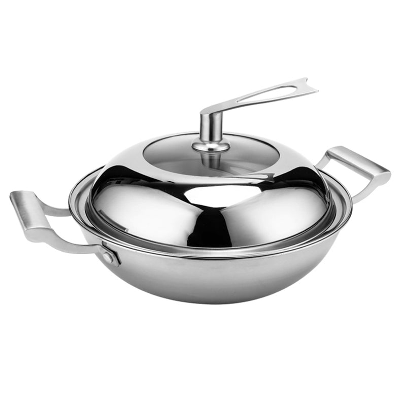 idrop Double Handle Cooking Frying Couldron Pan [ 36cm ]