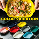 idrop [ 650ml ] Ceramic Food Baking Tray Microwave & Oven Heat Resistant Plate