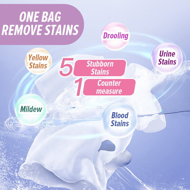 idrop [ 30PCS 6ml ] Multieffect Cleaning Laundry Gel / Jel Pencuci Baju / 多效洗衣啫喱 6ML*30袋(乌龙白桃/蓝风铃)
