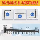 idrop Wall Mounted Foldable Aluminium Laundry Drying Rack / Rak Sidai Baju Boleh Lipat / 太空铝二折黑色双用按装晒衣架