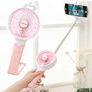 idrop 2 IN 1 Portable Mini USB Selfie Stick Fan
